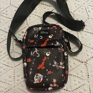 Disney Black and Orange Crossbody Bag